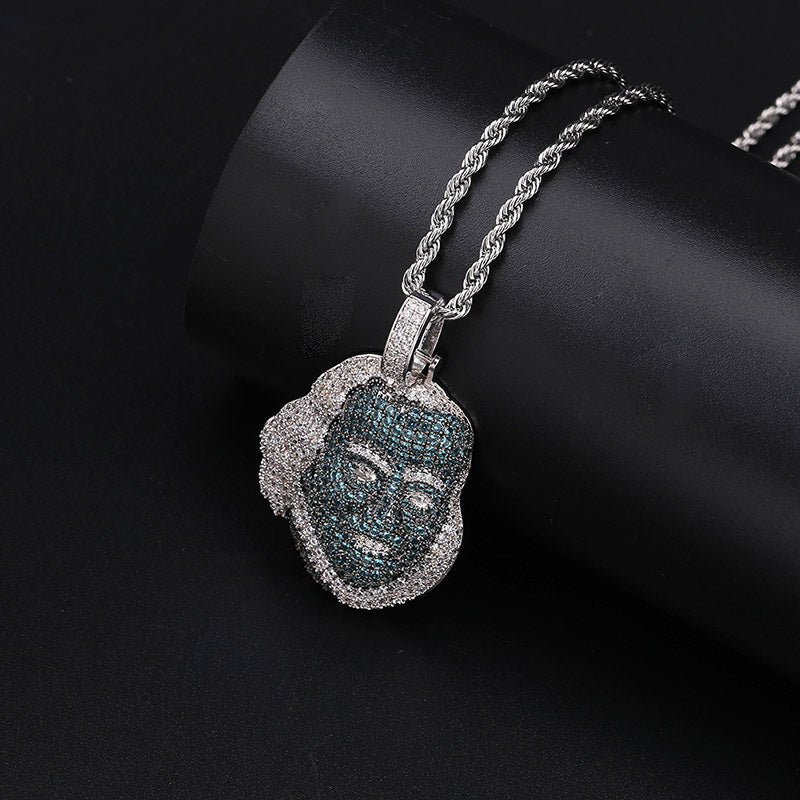 Iced "The-Head" Pendant