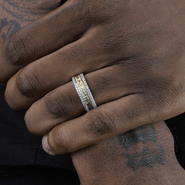 Iced "The-Gradial" Ring