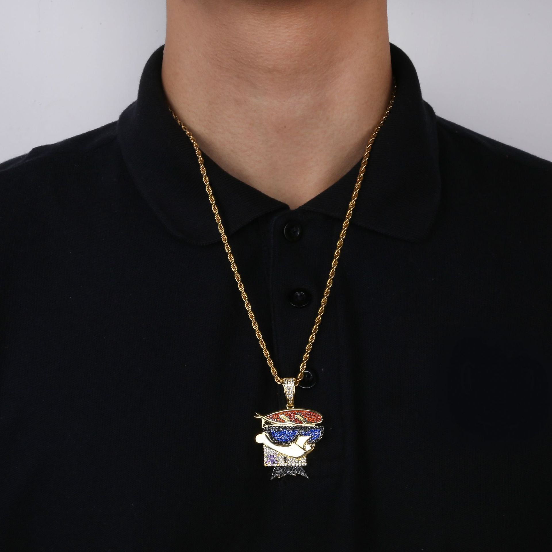 Iced "The-Dexty" Pendant