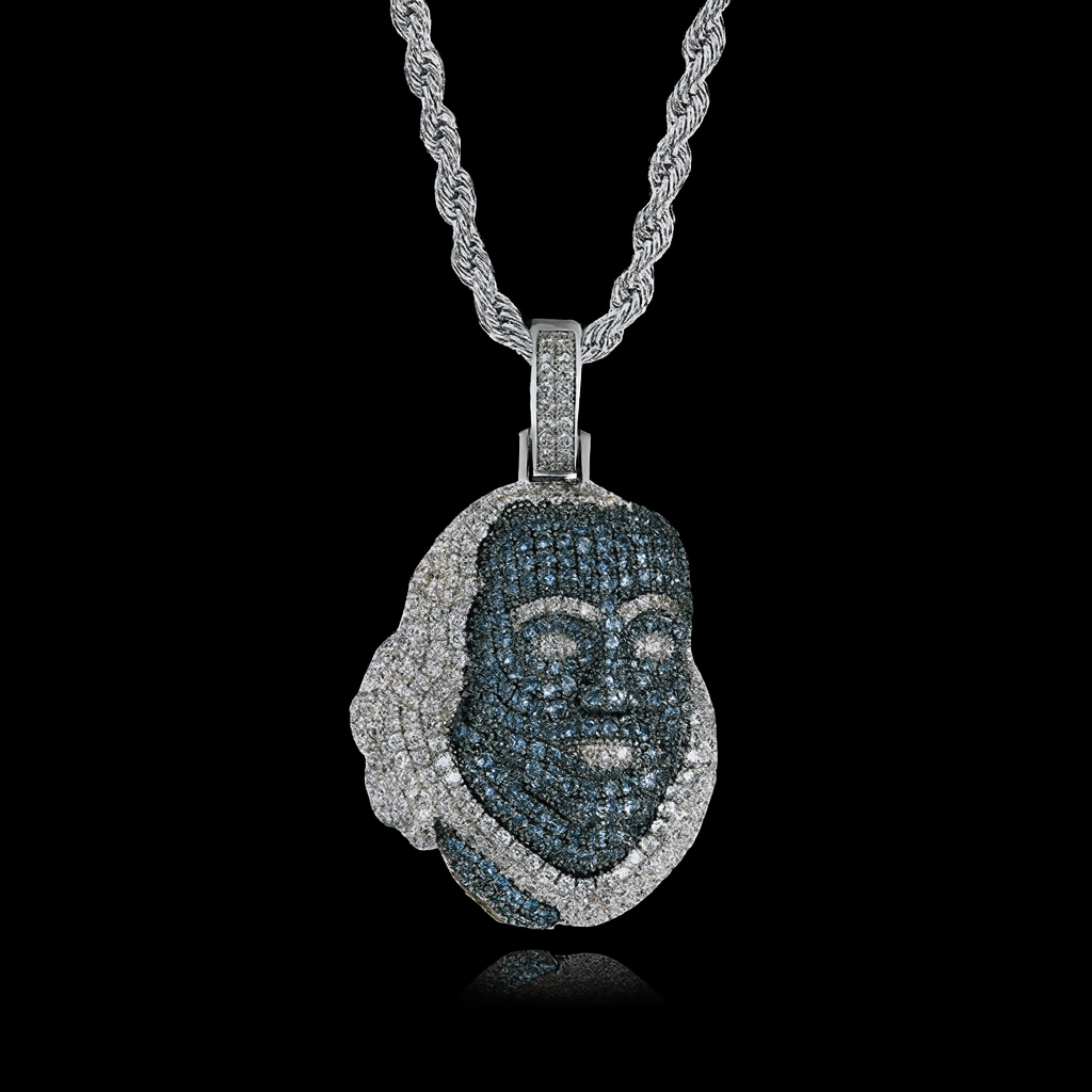 Iced "The-Head" Pendant