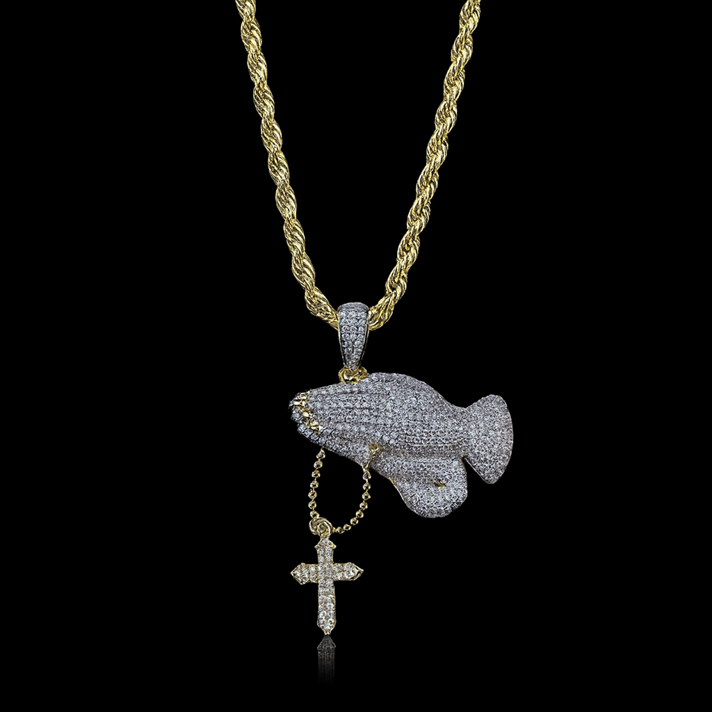 Iced "In-God's-Hands" Necklace
