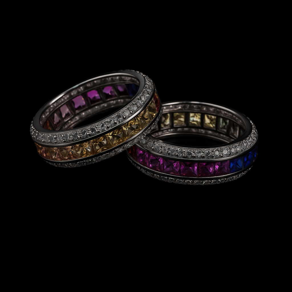 Iced "The-Gradial" Ring