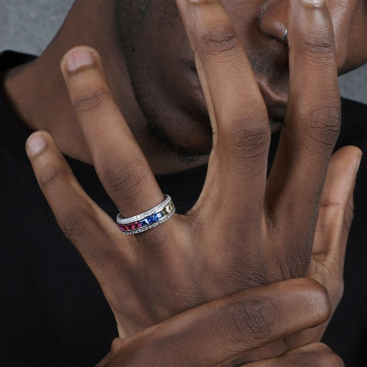 Iced "The-Gradial" Ring